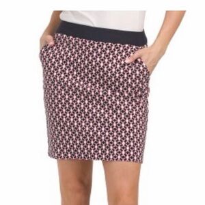 Swing Control Stylish Red and Blue Mini Skirt Skort size 10